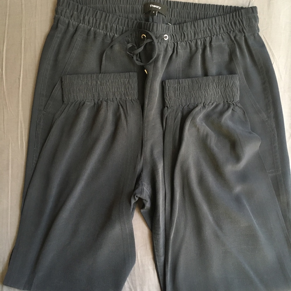 100% silk THEORY pants